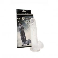 Thank Me Now INC Dildos Get Lucky 8.5 Inch Real Skin Glitter Dildo