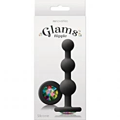 Ns Novelties INC Glams Ripple Silicone Rainbow Gem Anal Sex Toys