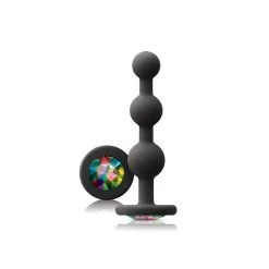 Ns Novelties INC Glams Ripple Silicone Rainbow Gem Anal Sex Toys