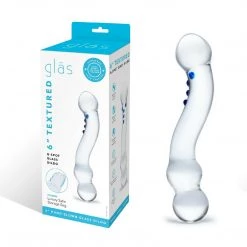 Electric Eel INC Dildos Glas 6 Inch Curved G-Spot Nubby Glass Dildo