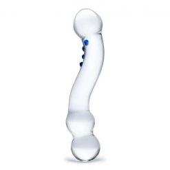 Electric Eel INC Dildos Glas 6 Inch Curved G-Spot Nubby Glass Dildo