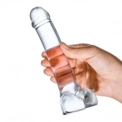 Electric Eel INC Glas 7" Realistic Curved G-Spot Glass Dildo Dildos