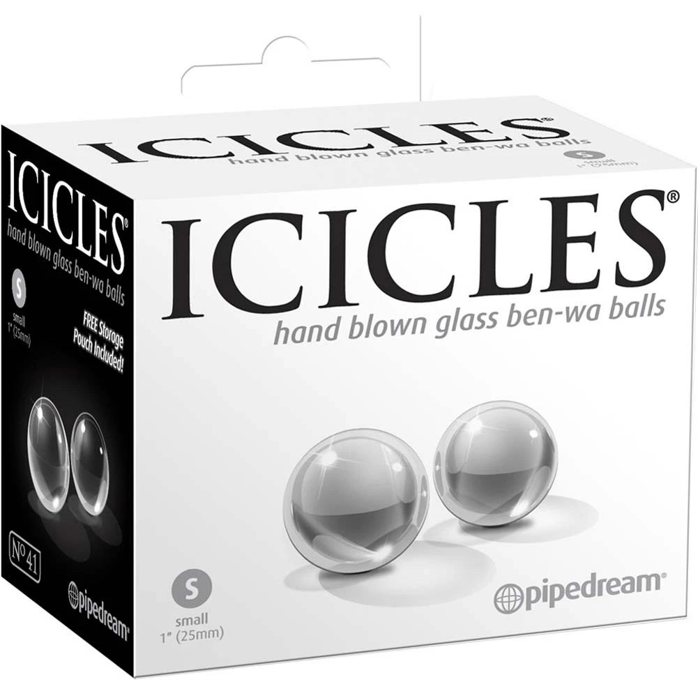 Pipedream Products Icicles Glass Ben Wa Balls Sex Toys 7 Pipedream Products Icicles Glass Ben Wa Balls Sex Toys