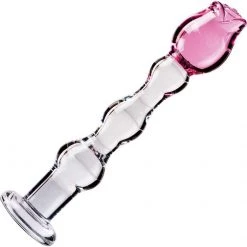 Pipedream Products Dildos Icicles No. 12 Glass Rose Dildo