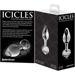 Pipedream Products Anal Sex Toys Icicles No. 44 Glass Butt Plug