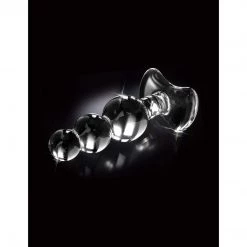 Pipedream Products Anal Sex Toys Icicles No. 47 Hand Blown Glass Butt Plug - Clear