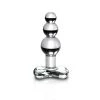 Pipedream Products Anal Sex Toys Icicles No. 47 Hand Blown Glass Butt Plug - Clear
