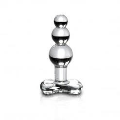 Pipedream Products Anal Sex Toys Icicles No. 47 Hand Blown Glass Butt Plug - Clear