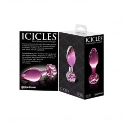 Pipedream Products Icicles No. 48 Butt Plug - Pink Anal Sex Toys