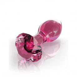 Pipedream Products Icicles No. 79 Glass Diamond Butt Plug - Pink