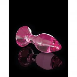 Pipedream Products Icicles No. 79 Glass Diamond Butt Plug - Pink
