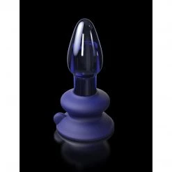Pipedream Closeouts Icicles No. 85 Vibrating Glass Plug Anal Sex Toys