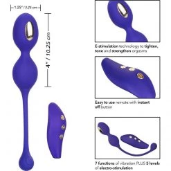 California Exotic Novelties Ben Wa Balls Impulse Intimate E-Stim Remote Dual Kegel Exerciser