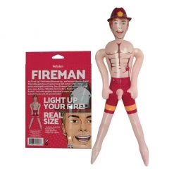 Hott Products Inflatable Sexy Fireman Love Doll Male Masturbators