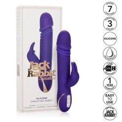 California Exotic Novelties Jack Rabbits Signature Silicone Thrusting Rabbit Vibe