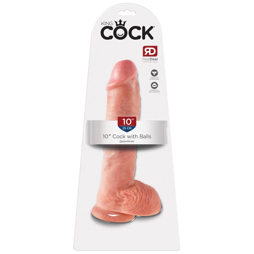 Pipedream Products King Cock 10 Inch Realistic Dildo 12 Pipedream Products King Cock 10 Inch Realistic Dildo