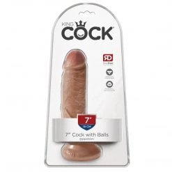 Pipedream Products Dildos King Cock 7 Inch Cock With Balls