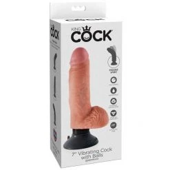 Pipedream Products King Cock 7 Inch Suction Cup Vibrating Dildo
