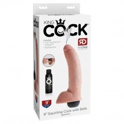 Pipedream Products Dildos King Cock 9 Inch Squirting Cock With Balls