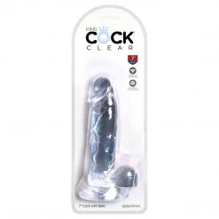 Pipedream Products King Cock Clear Cock With Balls Dildos