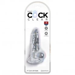 Pipedream Products King Cock Clear Cock With Balls Dildos