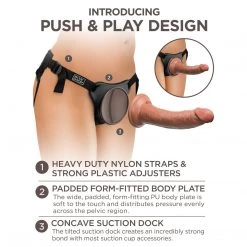 Pipedream Products Dildos King Cock Comfy Silicone Body Dock Kit
