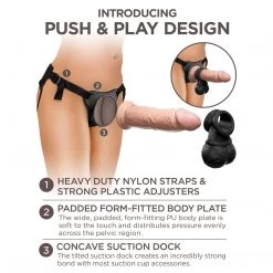 Pipedream Products King Cock Deluxe Silicone Body Dock Kit Dildos