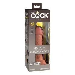 Pipedream Products Dildos King Cock Elite 6 Inch Dual Density Silicone Dildo