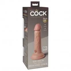 Pipedream Products Dildos King Cock Elite 6 Inch Dual Density Silicone Dildo