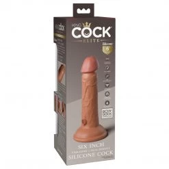 Pipedream Products King Cock Elite 6 Inch Dual Density Vibrating Silicone Dildo