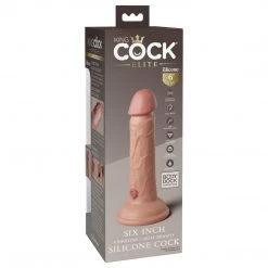 Pipedream Products King Cock Elite 6 Inch Dual Density Vibrating Silicone Dildo