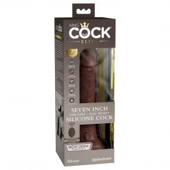 Pipedream Products King Cock Elite 7 Inch Dual Density Vibrating Silicone Dildo Dildos