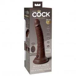 Pipedream Products King Cock Elite 7 Inch Dual Density Vibrating Silicone Dildo Dildos