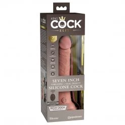 Pipedream Products King Cock Elite 7 Inch Dual Density Vibrating Silicone Dildo Dildos