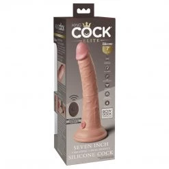 Pipedream Products King Cock Elite 7 Inch Dual Density Vibrating Silicone Dildo Dildos