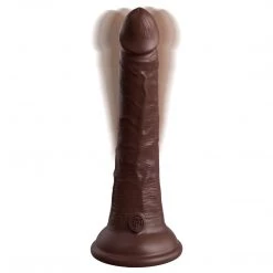 Pipedream Products King Cock Elite 7 Inch Dual Density Vibrating Silicone Dildo Dildos