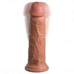 Pipedream Products King Cock Elite 8 Inch Dual Density Vibrating Silicone Dildo