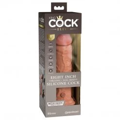 Pipedream Products King Cock Elite 8 Inch Dual Density Vibrating Silicone Dildo