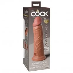 Pipedream Products King Cock Elite 8 Inch Dual Density Vibrating Silicone Dildo