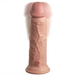 Pipedream Products King Cock Elite 8 Inch Dual Density Vibrating Silicone Dildo