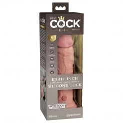 Pipedream Products King Cock Elite 8 Inch Dual Density Vibrating Silicone Dildo