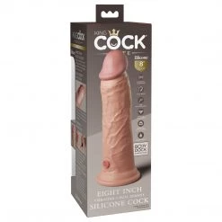Pipedream Products King Cock Elite 8 Inch Dual Density Vibrating Silicone Dildo