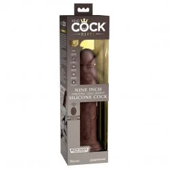 Pipedream Products King Cock Elite 9 Inch Dual Density Vibrating Silicone Dildo Dildos