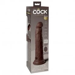 Pipedream Products King Cock Elite 9 Inch Dual Density Vibrating Silicone Dildo Dildos