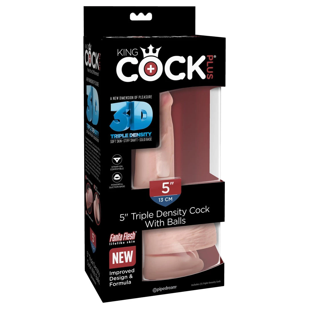Pipedream Products Dildos King Cock Plus Triple Density 5 Inch Dildo With Balls 9 Pipedream Products Dildos King Cock Plus Triple Density 5 Inch Dildo With Balls