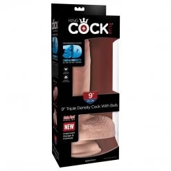 Pipedream Products King Cock Plus Triple Density Dildo With Balls Dildos