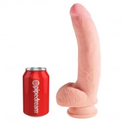 Pipedream Products King Cock Plus Triple Density Dildo With Balls Dildos