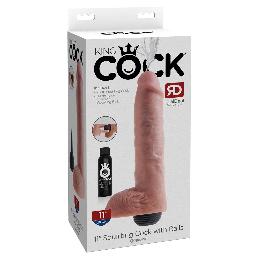 Pipedream Products King Cock Squirting Cock With Balls Dildos 16 Pipedream Products King Cock Squirting Cock With Balls Dildos