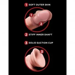 Pipedream Products Dildos King Cock Triple Density Dildo With Swinging Balls