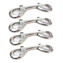 Bondage Kinklab Nickel Plated Snap Hooks Pack Of 4